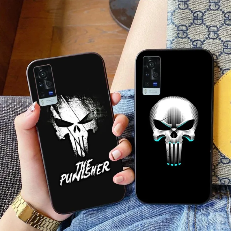 

Punisher Skull Phone Case for VIVO Y95 Y93 Y31 Y20 V19 V17 V15 Pro X60 NEX Black Soft Cover Funda Shell