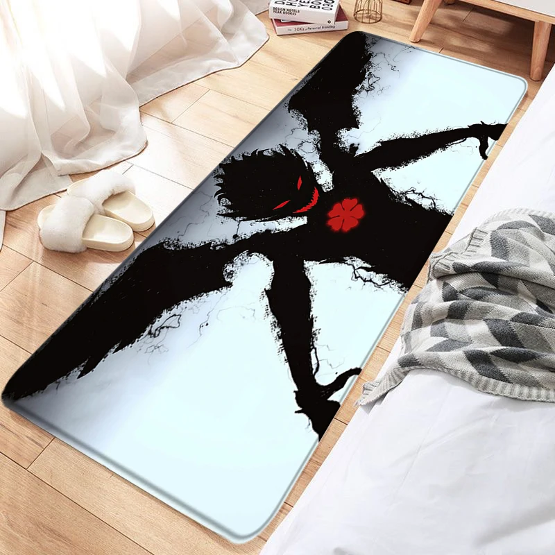 

Дверной коврик с черным клевером, аниме ковер для гостиной, напольный коврик, коврики для домашних животных, коврик для ванной, кухни, коридора, стопы, строительный ковер, подарок на день рождения