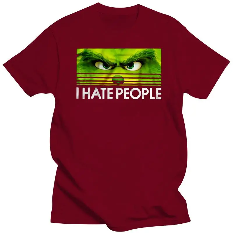2022 New Men Funny T Shirt Fashion Tshirt Grinches I Hate People Women T-Shirt images - 6