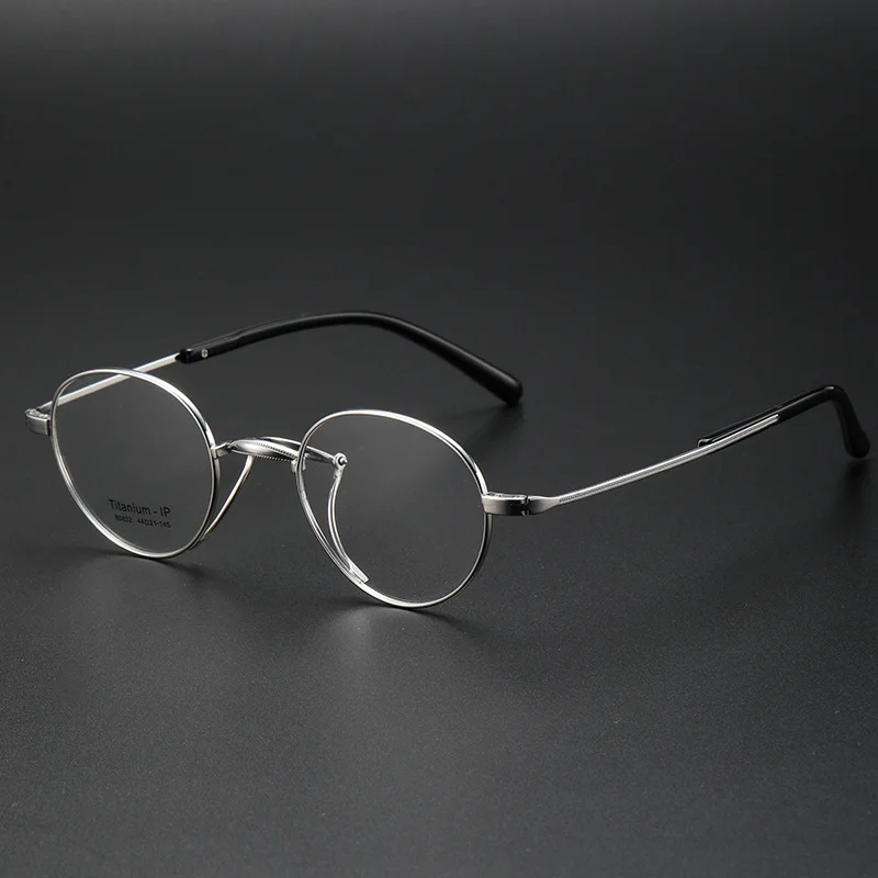 

Pure Titanium Prescription Glasses Frame Men Women Retro Small Oval Eyeglasses Japanese Style Spectacles Myopia Lens 80832