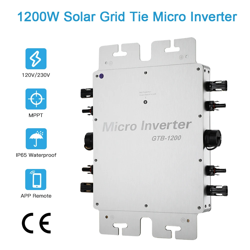 

FLYT 1200w Solar Grid Tie Micro Inverter Wifi Mode Communcation Solar Ongrid Micro Inverter MPPT Micro inverter