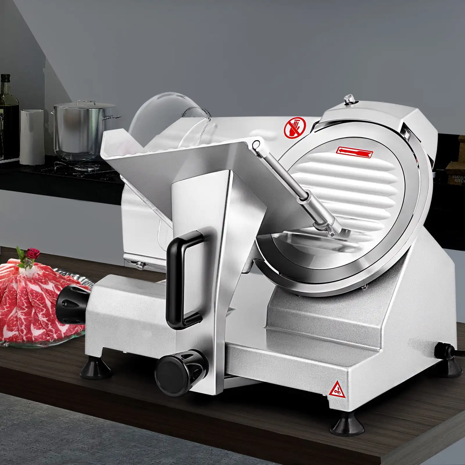 

Commercial Electric Meat Slicer Deli Food Cutter 8'' Blade 240W 1200RPM.USA.NEW