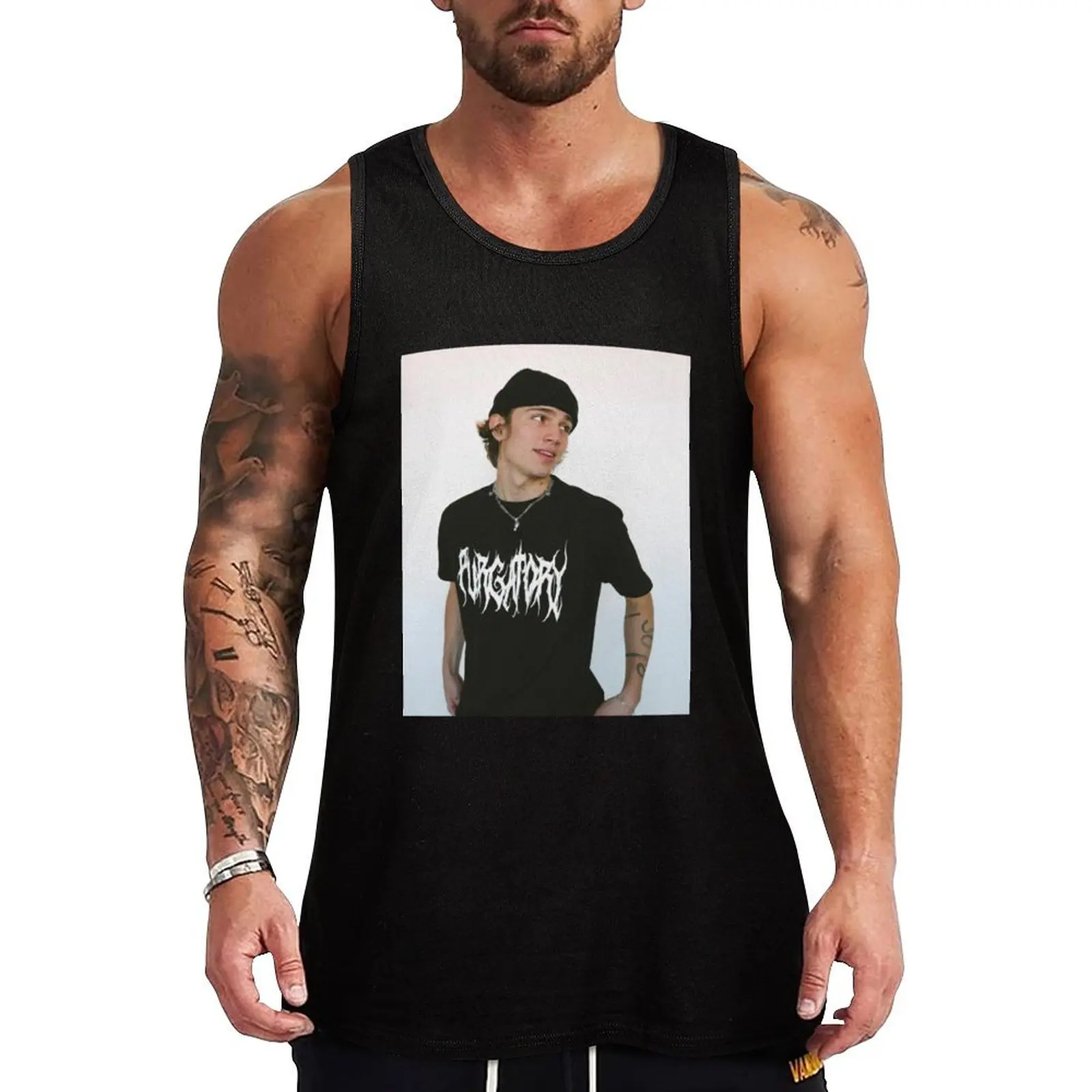 Майка Vinnie Hacker мужской сексуальный костюм футболка одежда для спортзала аниме