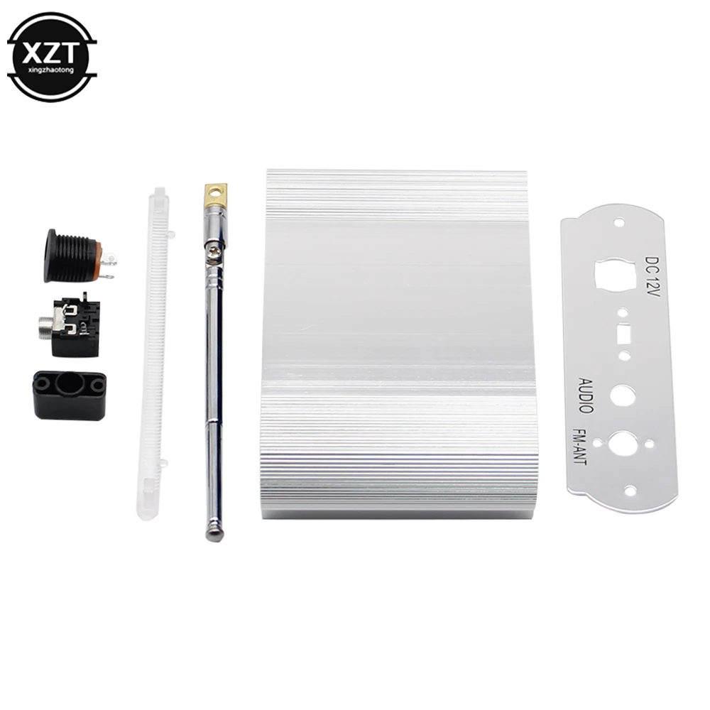 XZT Blue Aluminum Shell Module Case Box for Bluetooth WMA Decoder Board MP3 Music Player Car Radio Module Support USB FM TF