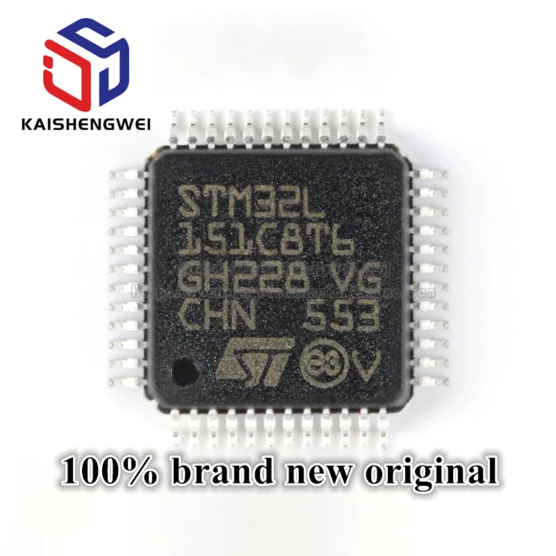 

Original Genuine STM32L151C8T6 LQFP-48 ARM Cortex-M3 32-bit Microcontroller MCU