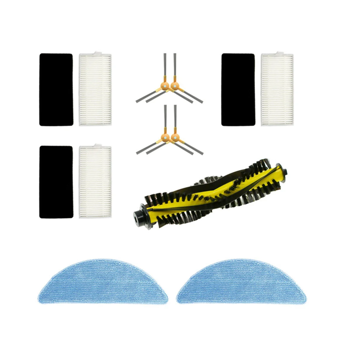 

Vacuum Sweeping Main Brush Side Brush Mop Cloth Sponge Filter Set for X500 Removable Household Appliances Parts