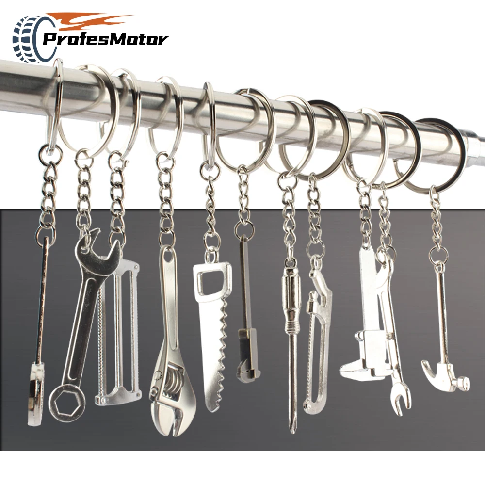 Motorcycle Accessories Mini Repair Tool Keychain Universal Wrench Ruler Hammer Screwdriver Portable Combination tool Small Parts