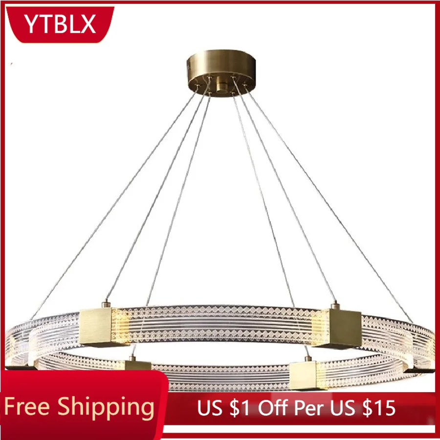 

Modern LED Chandelier for Living Room Dining Room Bedroom Pendant Lamp Acrylic Lampshade Hanging Light Home Decoration Luster