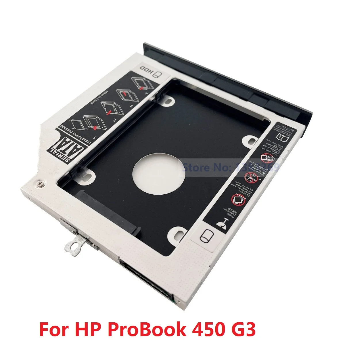 SATA 2-й жесткий диск HDD SSD модуль Оптический отсек Caddy Рамка адаптер для HP ProBook 450 G3 (не