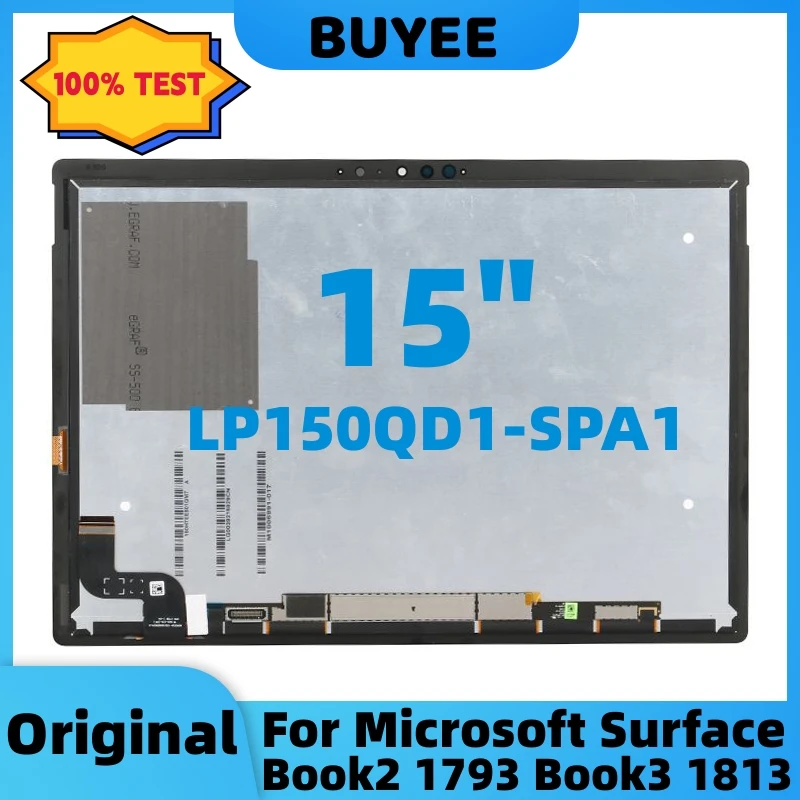 

15" Original For Microsoft Surface Book 2 1793 Book 3 1813 LCD Touch Screen Digitizer Assembly Display LP150QD1-SPA1 3240*2160