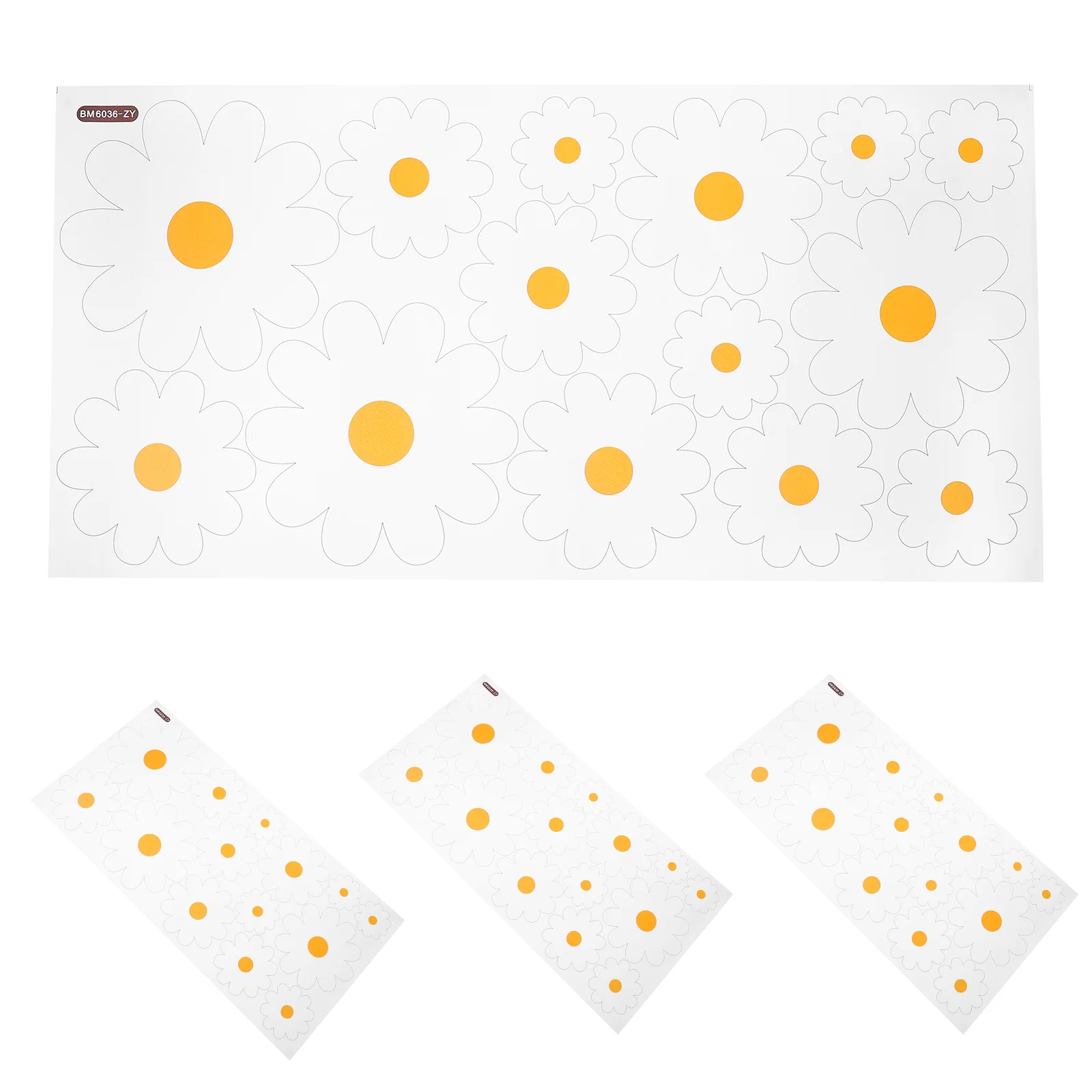 

Daisy Wall Decals Daisy Flower Wall Stickers Flower Decorative Kid Room Blossom Flower Wall Stickers Warm Bedroom Decor