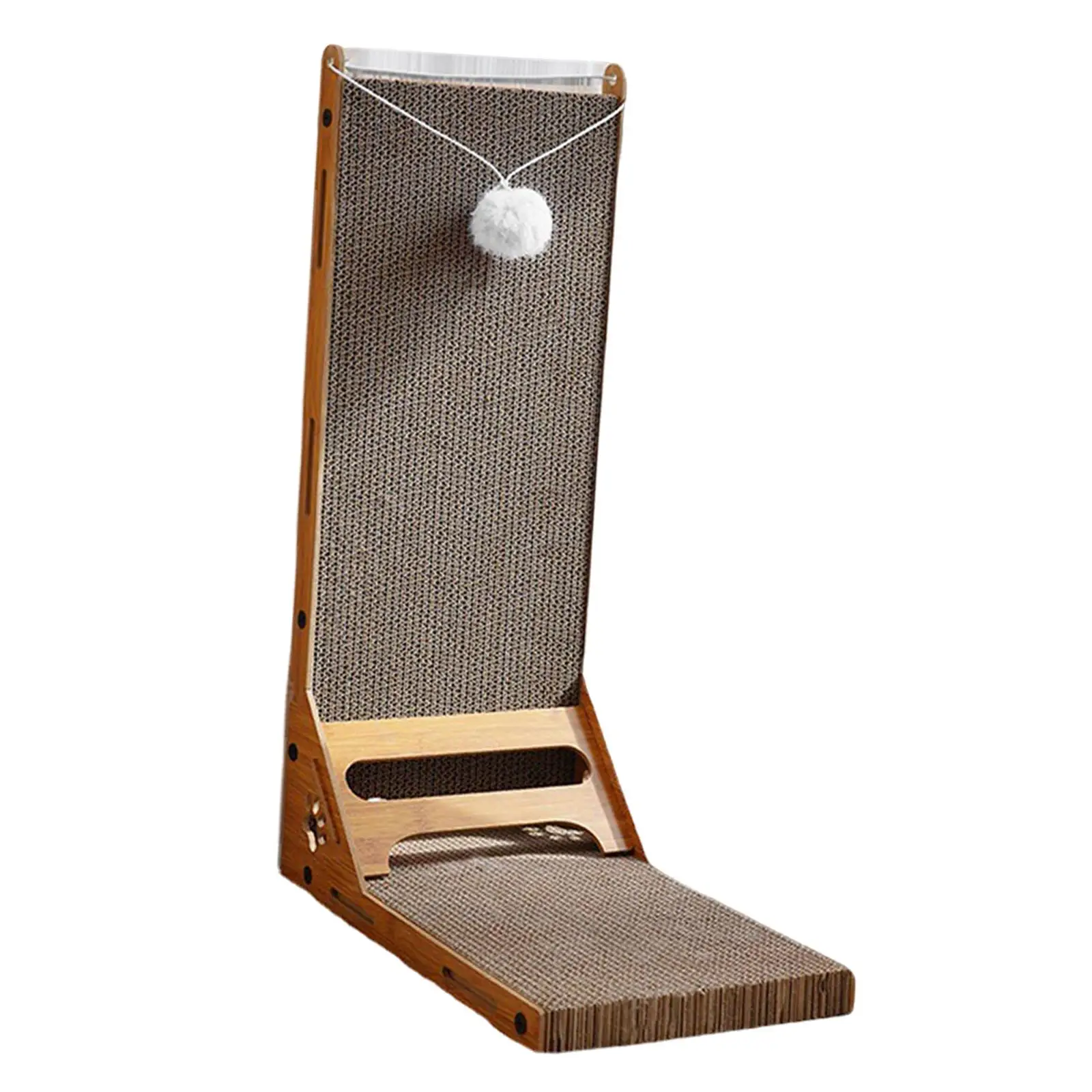 

Vertical Cat Scratcher with Ball Thickened Furniture Protector Kitty Scratching Toy Standing Scratching Board for Kitty Kitten