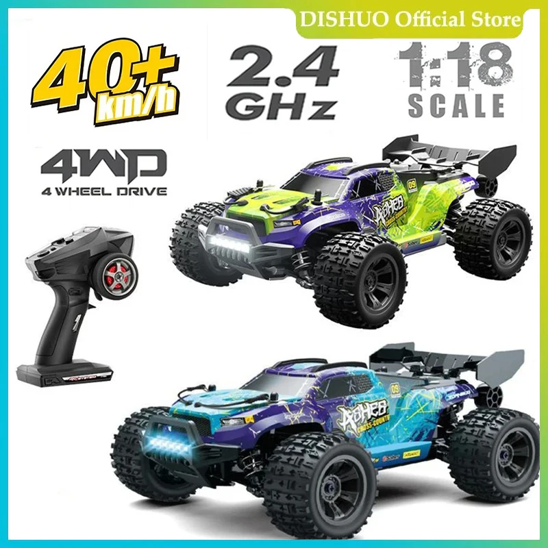 1:18 40 км/ч Бесщеточный RC Дрифт-автомобиль со светодиодной подсветкой 4WD