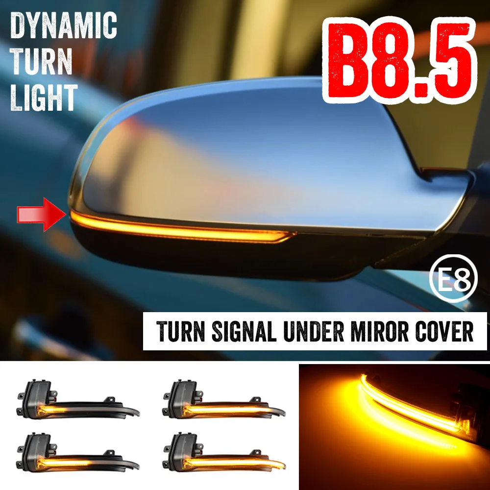 

LED Rearview Mirror Indicator Blinker Light Dynamic Turn Signal For Audi A3 S3 8P 2010 A4 S4 B8.5 A5 S5 RS5 2013 2016