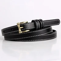 korean version of the simple leather fashion narrow belt womens casual decorative accessories daily all match pants belt 2221