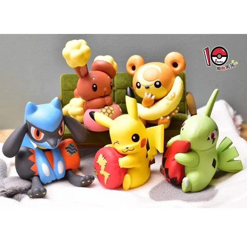 Pokémon Buneary Gashapon Коллекция Орнамент Сувенир Аниме Фигурки Модель Детская Игрушка