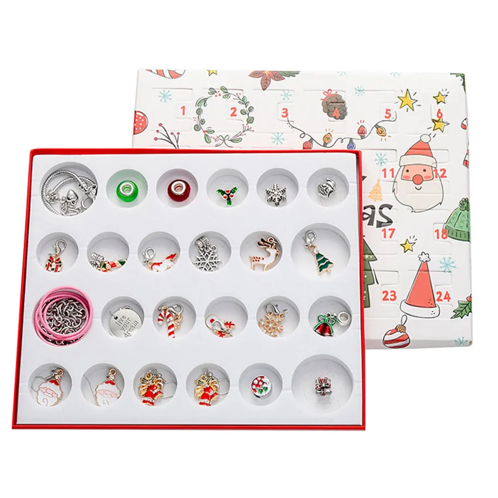 

Детская коробка с сюрпризом, Праздничный Рождественский обратный отсчет, календарь для женщин и девушек, 24 дня, Новогодняя вечеринка «сдела...