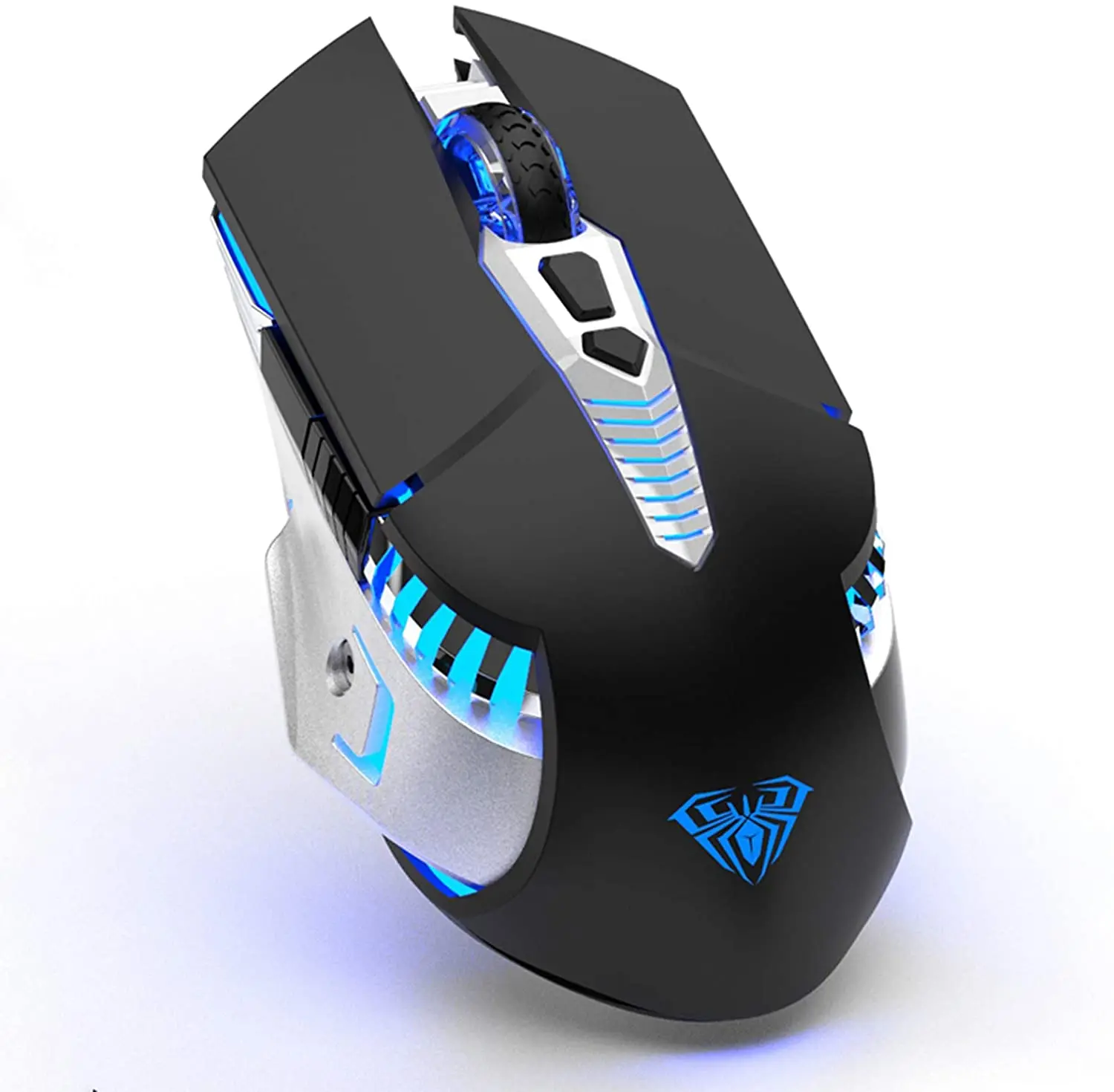 bluetooth wireless gaming mouse rechargeable multi devicebt5 03 02 4g led mouse gamer for pc laptop mac ipad tablet free global shipping