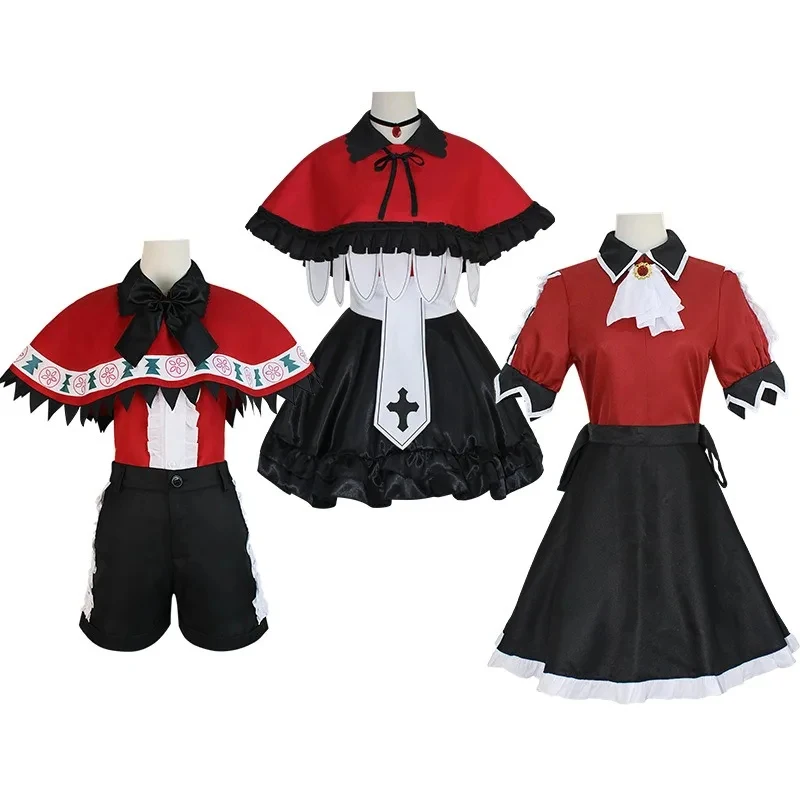 Фото Костюм для косплея Euro 7 Cos B-Komachi Idol Trio OSHI NO KO Ruby Kana MEM-cho, сценическое платье, полный комплект, красный, зеленый, желтый, для женщин 【【【2】】】】 №5