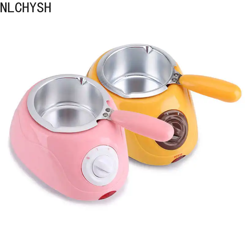 

Chocolate Fountain Electric Heating Candy Chocolate Melting Pot Fondue Melter Machine with DIY Mould Kit EU Plug 220V