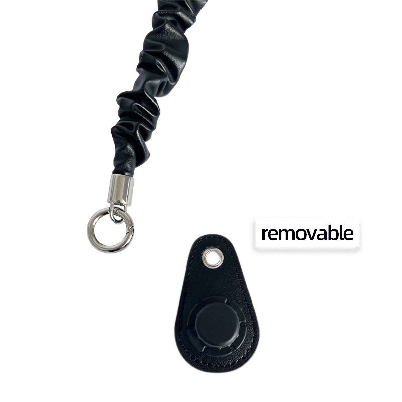 2022 new style  Wrinkled Leather Handle Strap Belt Fold Pleat bag shoulder strap accessories for Obag for EVA O bag body