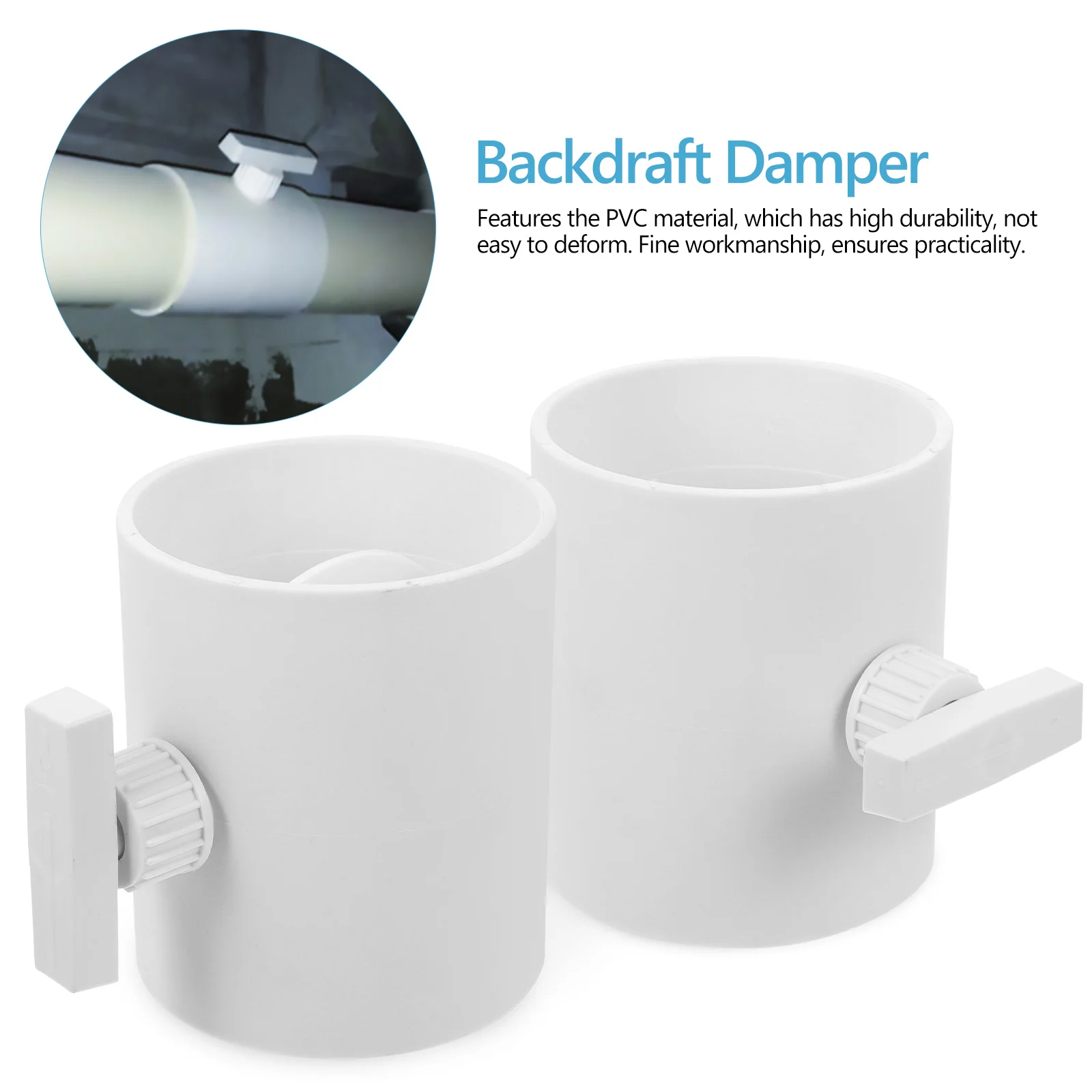 

Control Valve Ducting Insert Bathrooms Fan Extractor Vent Damper Household Fans Catheter Backflow Shutter Pvc Units Home