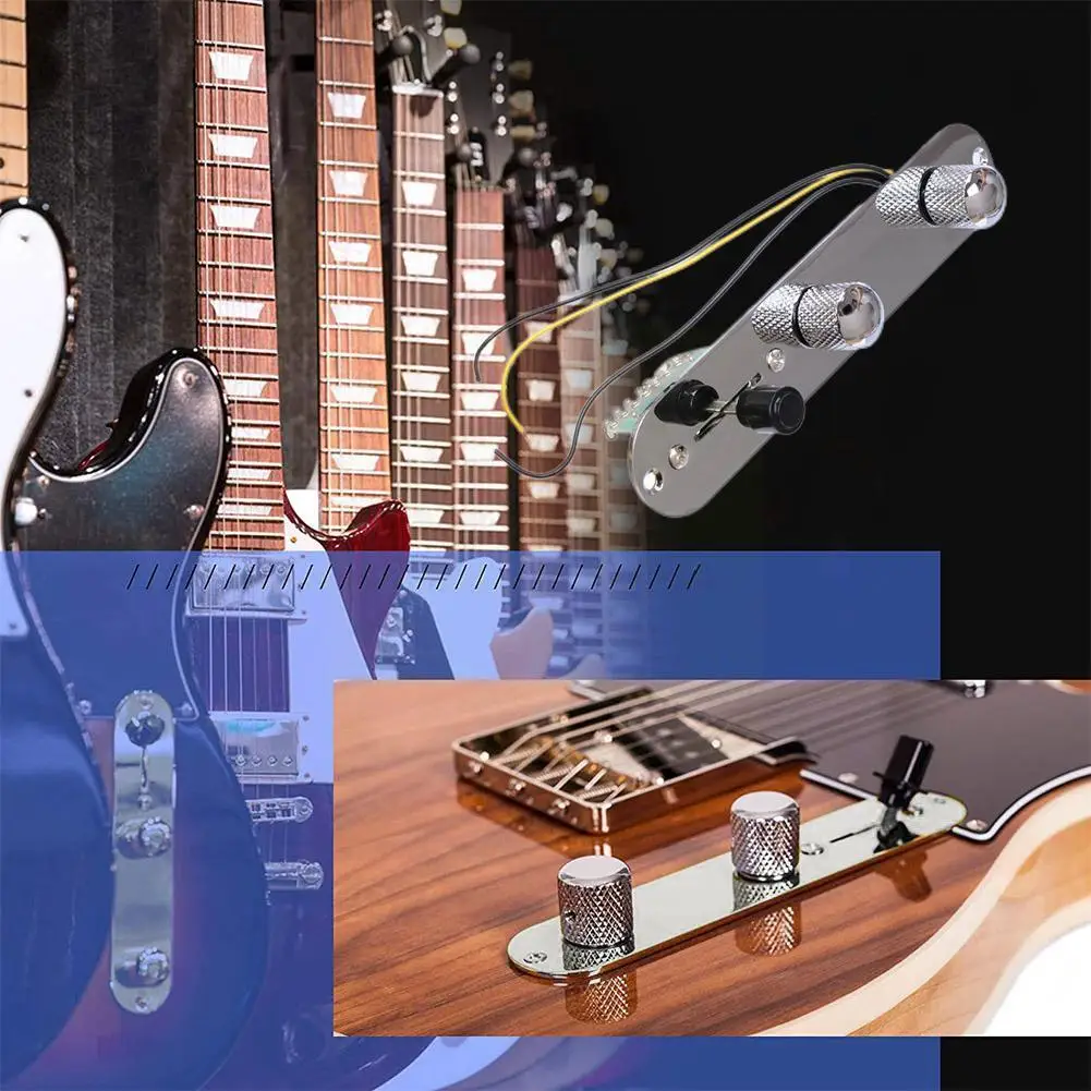Фото Плата управления Telecaster, Предварительно Проводная плата управления без разъема, совместимая с электрогитарным инструментом, электрической ... №2