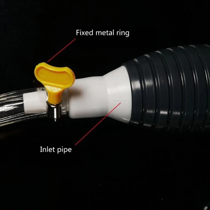 2022 New Anti-static Rubber Oil Sucker Car Manual Fuel Tank Suction Hose Pump Liquid |
