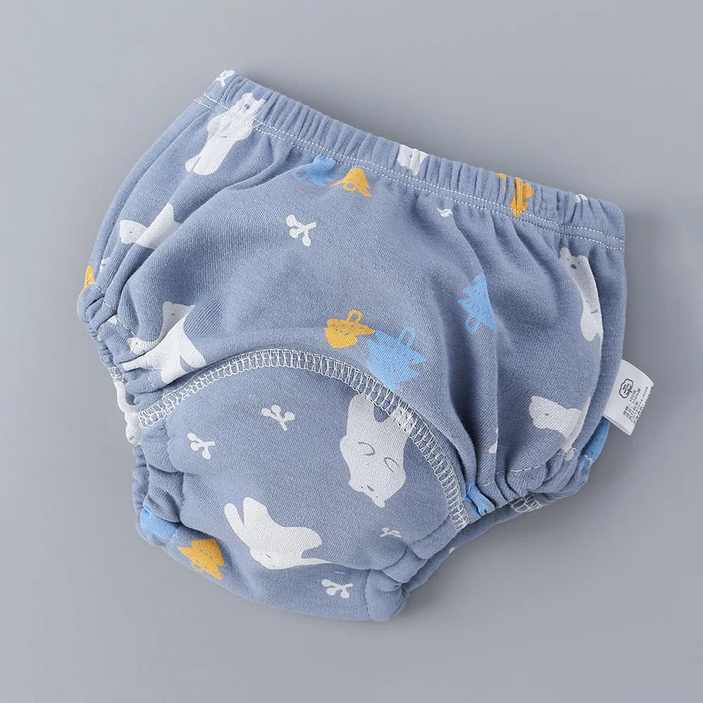 

6 Layers Waterproof Reusable Cotton Baby Training Pants Infant Shorts Underwear Cloth Diaper Nappies Panties Nappy Changing