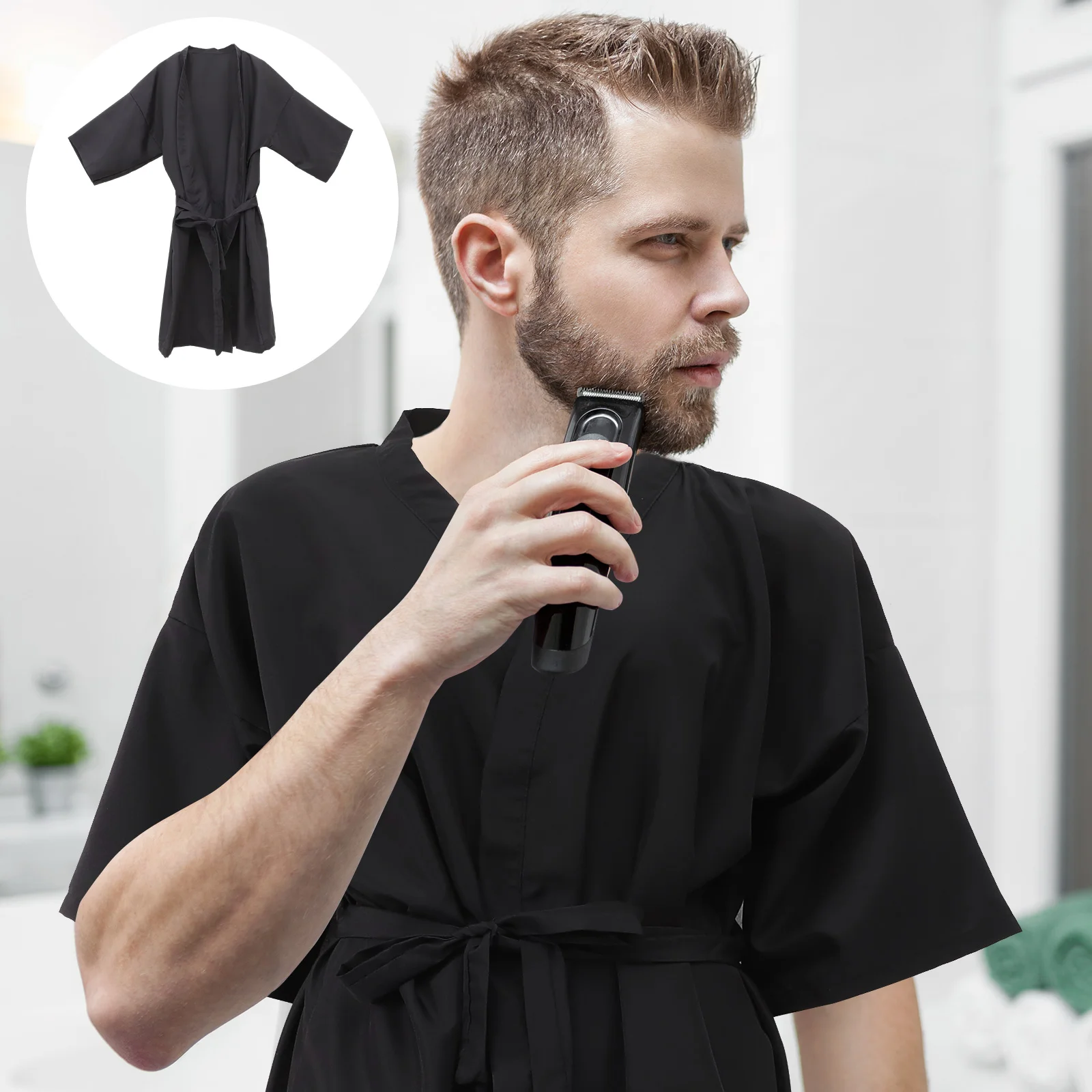 

Hair Salon Smock Cape Cutting Barber Gown Stylist Capes Smocks Apron Haircut Robes Client Hairdressing Clients Hairdresser Cloth