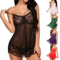 women sexy lingerie hot erotic baby doll perspective lace pajamas sexy bare breast porn sexy bottom woman underwear