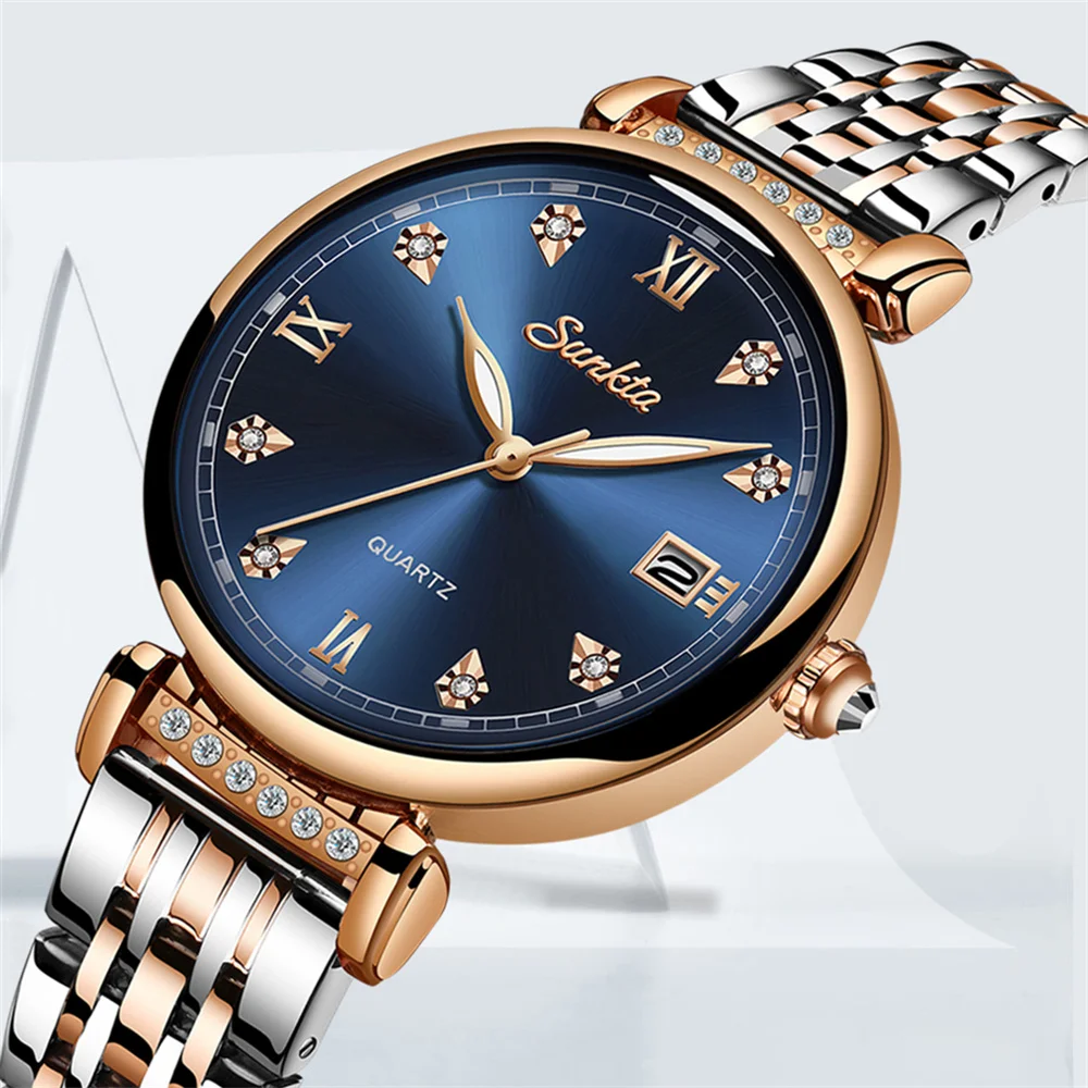 

Montre Femme SUNKTA New Watch for Women Top Brand Luxury Design Quartz Women's Wrist Watches Female Clock Relogio Feminino