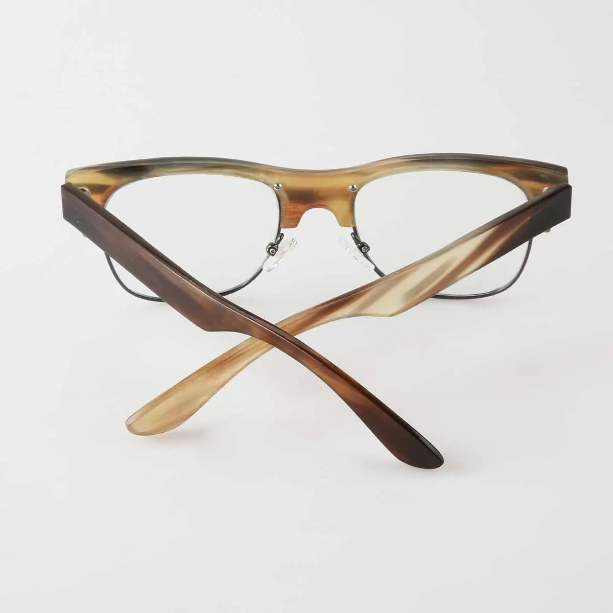 2024 натуральные очки из рога для мужчин и женщин близорукости оправа очков ручная