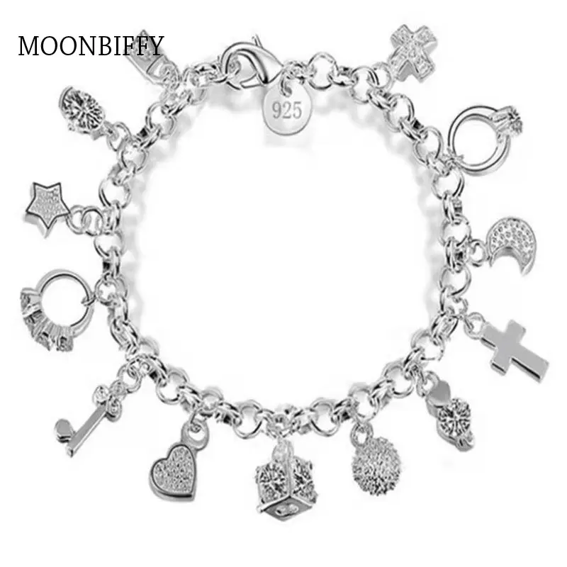 

New Bracelet Love Heart Charms Bracelets for Women High Quality Bileklik Bracelet&Bangle Fashion Jewelry Gift Wholesale