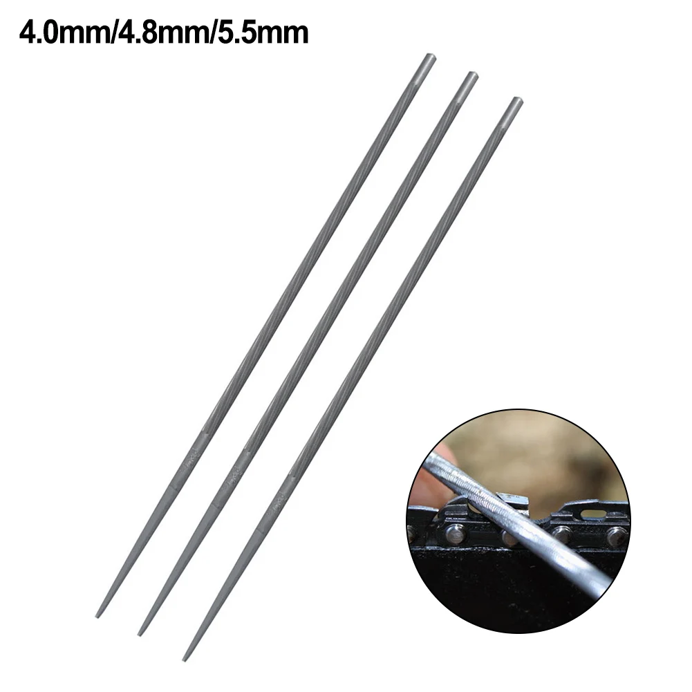 

4.0mm 4.8mm 5.5mm Round File Woodworking Chainsaw File For Wood Cutting Machine Woodworking Hand Tools