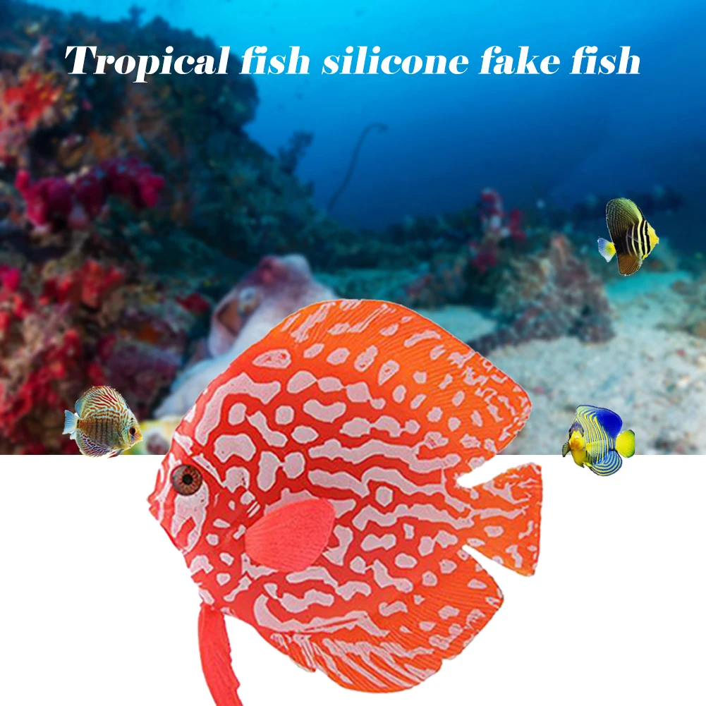 

Silicone Artificial Aquarium Luminous Fish Glow in Dark Fish Tank Simulation Decorations Landscaping Ornaments