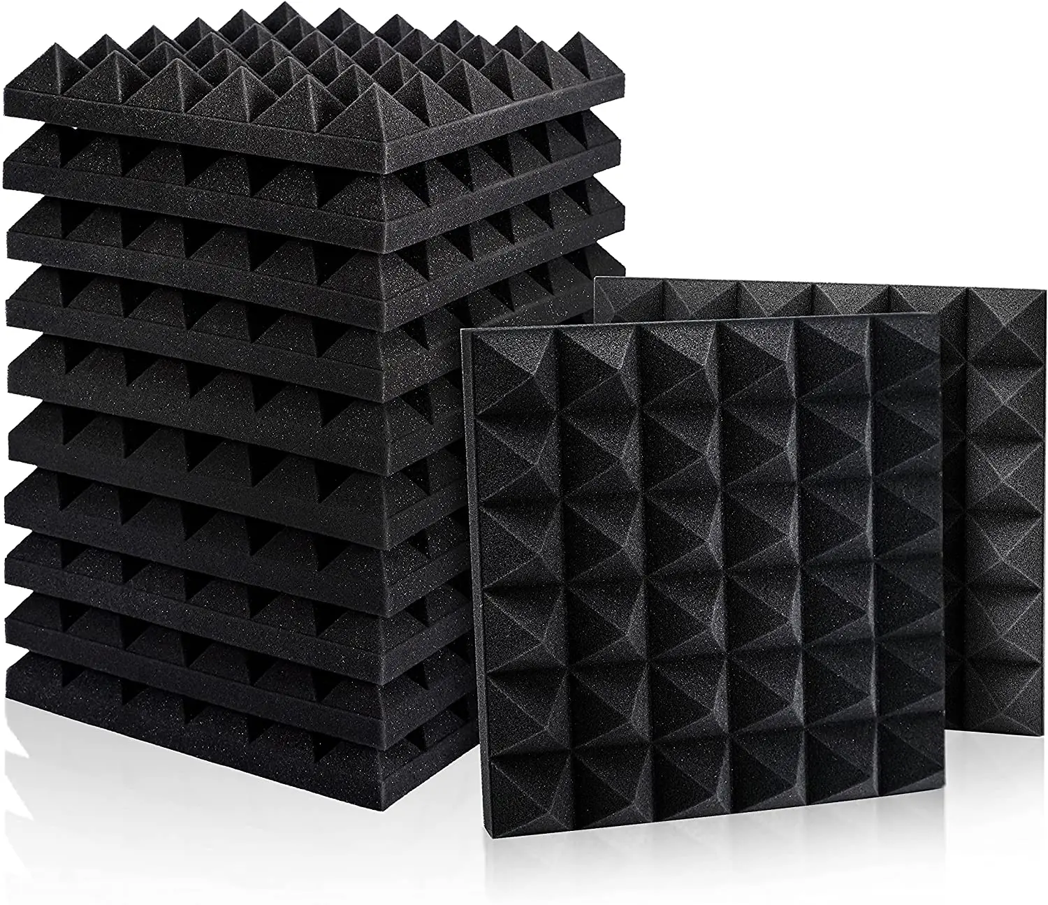 

24Pcs 30x30x5cm Studio Acoustic Foam Panels Sound Insulation Treatment KTV Room Wall Soundproof Foam Sponge Pad with Tapes