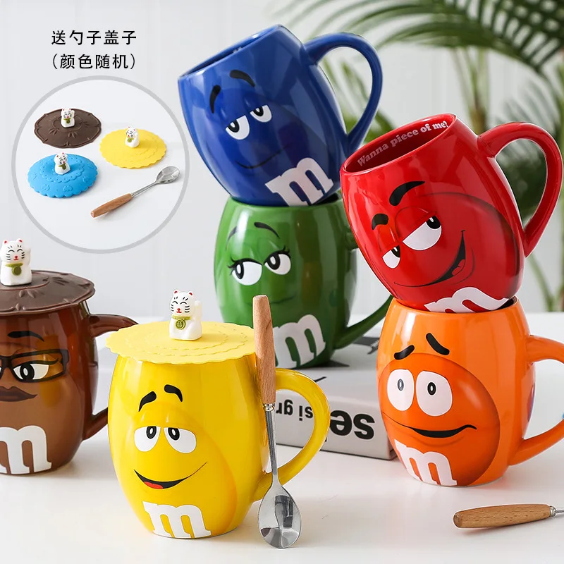 6 шт. Оригинальные американские M кружки для шоколада и бобов керамические чайные