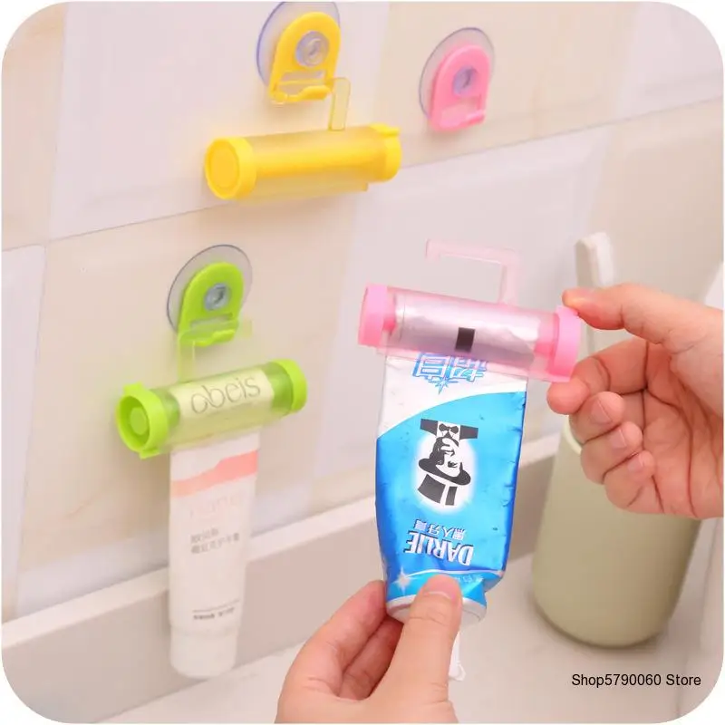 

New Colors Plastic hook Rolling Tube Squeezer Useful Toothpaste Easy Dispenser Bathroom Toothpaste Holder Bathroom Accessories