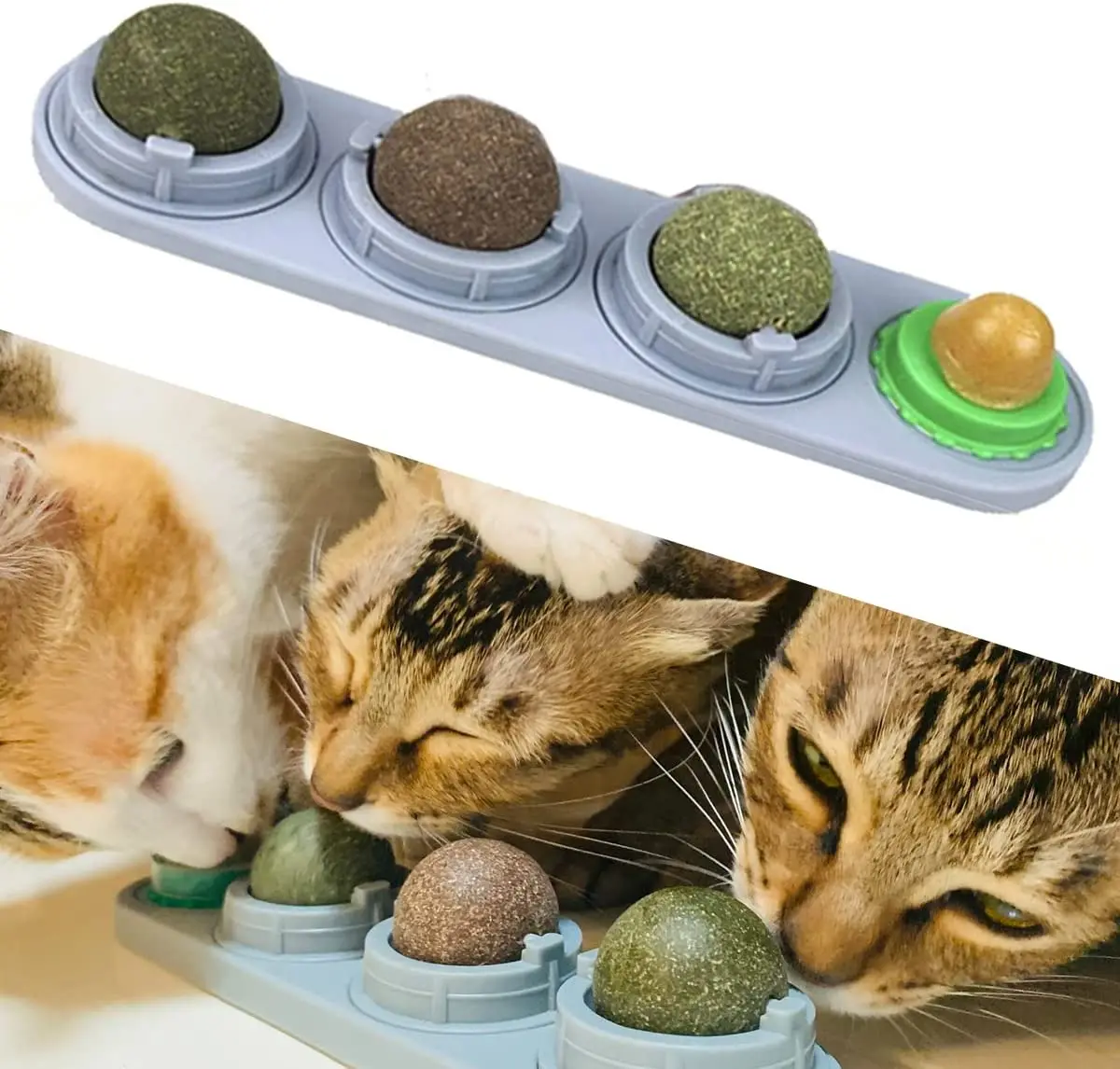 

Toys Cat Cat Lick Toys Catnip Edible Ball Kitty Healthy Cat Balls Cats Toy Silvervine Kitten Wall Safe Pet Catnip Chew Toys For