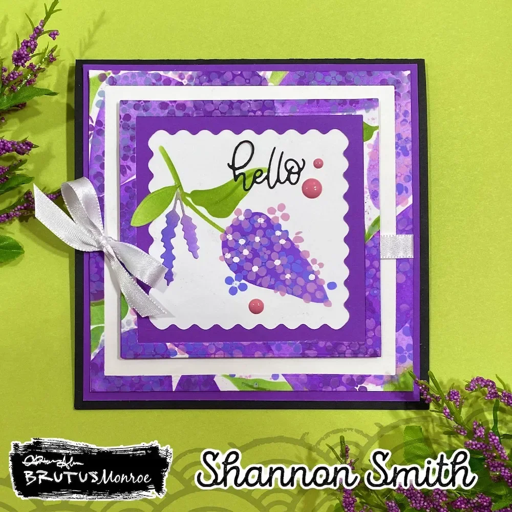 Картина спреем LILAC FLORAL многослойный трафарет узор граффити инструмент для