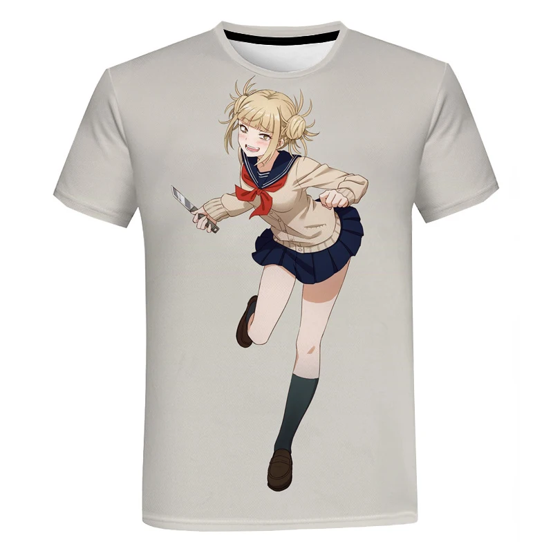 

Himiko Toga T Shirts Y2K Summer Men Clothing Fashion and Leisure Harajuku Streetwear Photography Oversized T-shirt