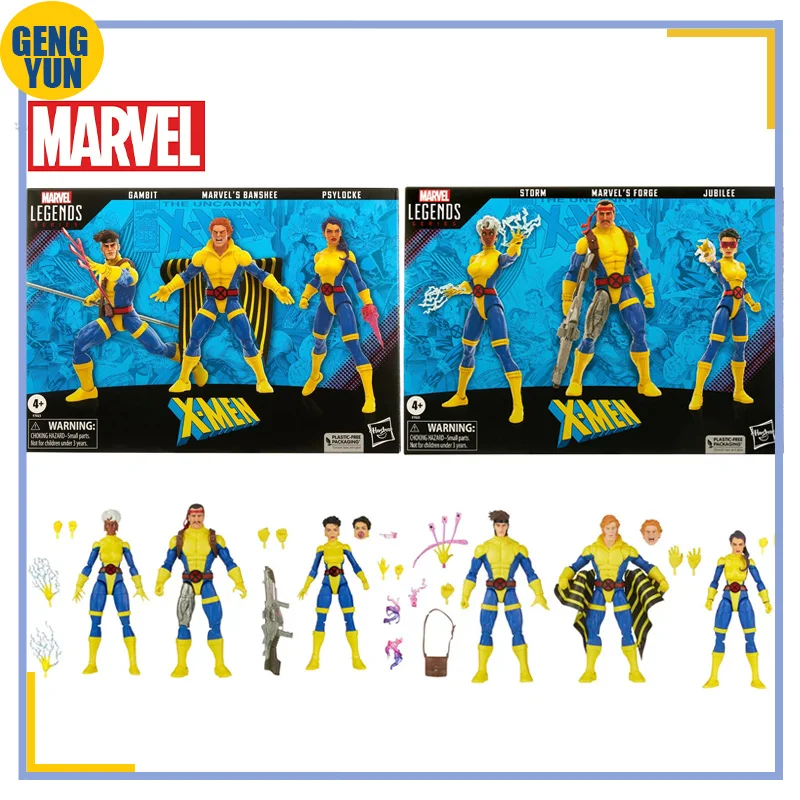 

Original Marvel Legends X-Men Gambit Banshee Psylocke Storm Forge Jubilee The Blob Rogue Action Figure 6 Inch Model Doll Toys