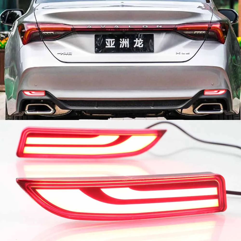 1 пара светодиодных отражателей заднего фонаря автомобильный бампер стоп-сигнал