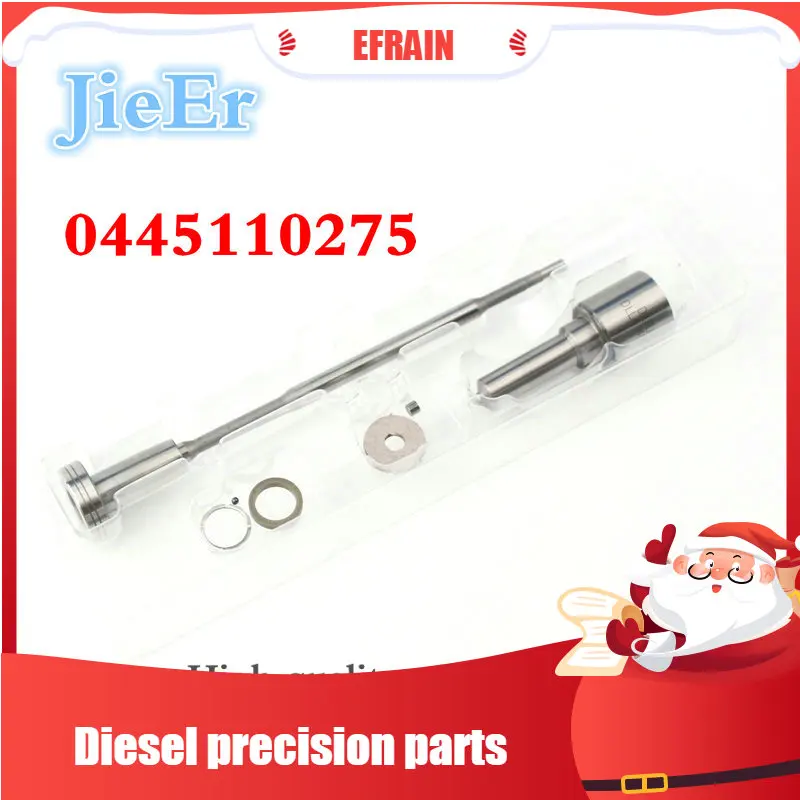 Набор для ремонта форсунок DEFUTE NEW Common Rail: сопло DLLA153P1608, клапан F00VC01352, уплотнительные кольца и шар для 0445110275 и 274.