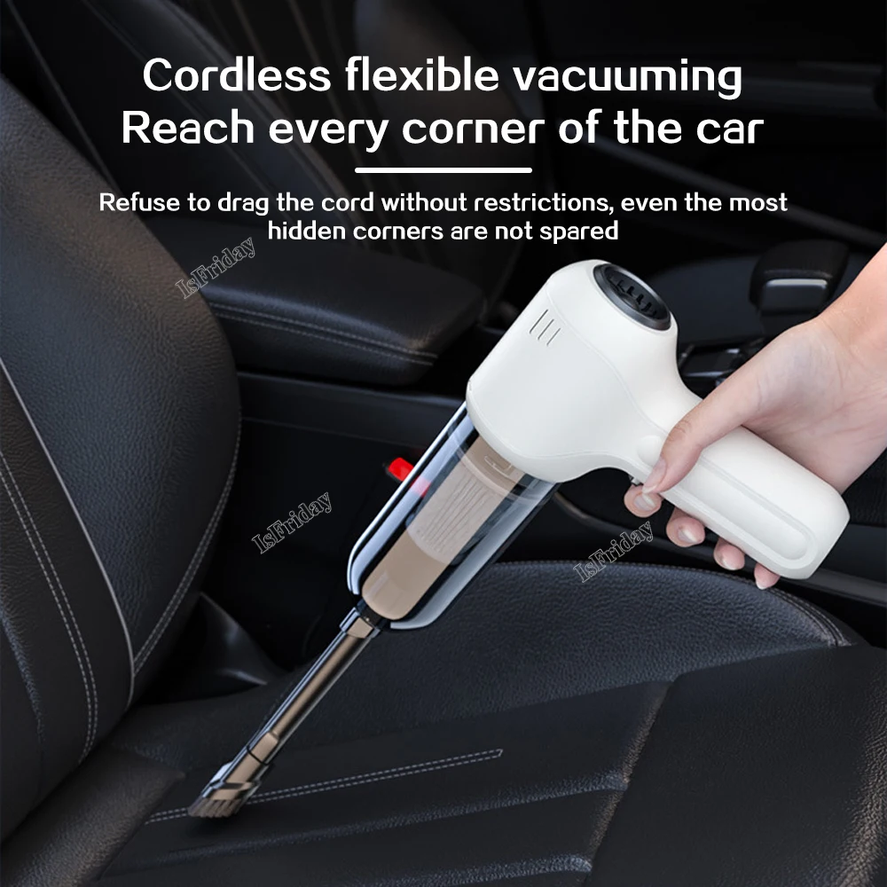 

Автомобильный пылесос с USB-зарядкой, бытовой пылесос для маленького автомобиля, полностью автоматический, высокая мощность, мощная уборка