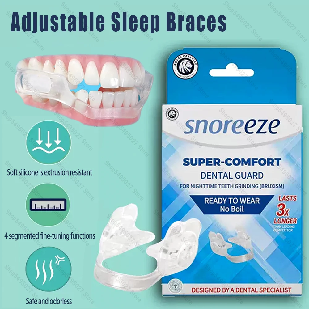 Капа против храпа бруксизма улучшение спящих зубов сна и апноэ устройство для