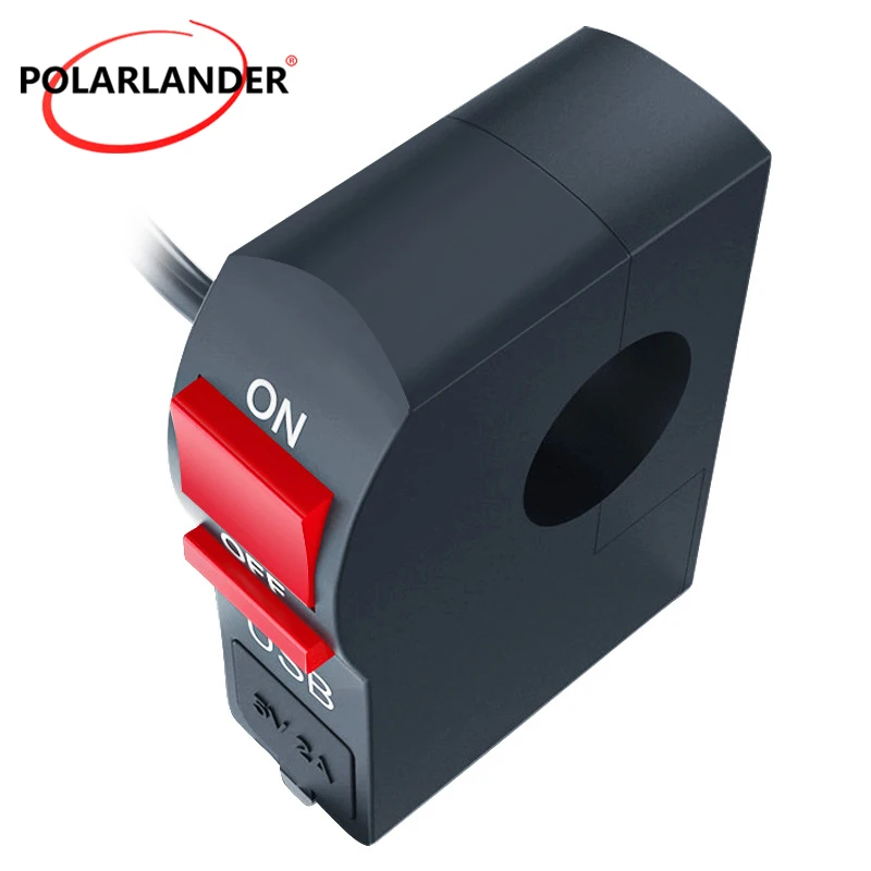 USB-переключатель для зарядки, синий телефон, пластик, 12 В постоянного тока, 5 В, 2 А, светодиодная лампа, аксессуары для мотоциклов