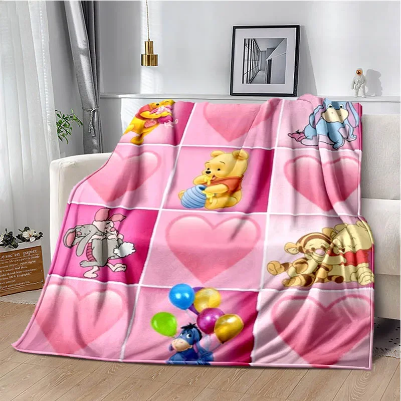 Одеяла с рисунком Винни-Пуха Диснея одеяло для пикника теплые фланелевые одеяла