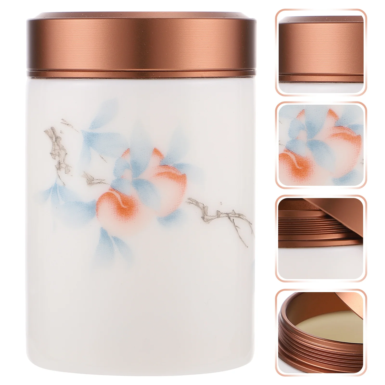 

Tea Ceramic Canister Jar Coffee Canisters Sealed Tins Chinese Container Leaf Lids Lid Beanairtight Sugarcontainers